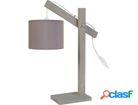 Lámpara de Mesa TOSEL Pilori Cykindre (Taupe - E14 - Máx.