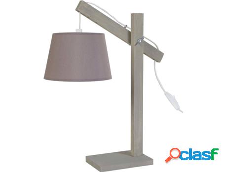 Lámpara de Mesa TOSEL Pilori Tambour (Blanco - E14 - Máx.