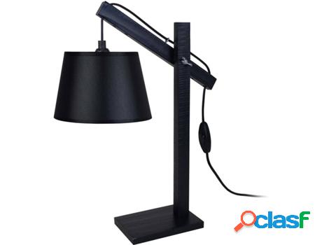 Lámpara de Mesa TOSEL Pilori Tambour (Negro - E14 - Máx.