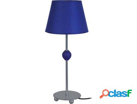 Lámpara de Mesa TOSEL Pio (Plateado, Azul - E14 - Máx. 40W