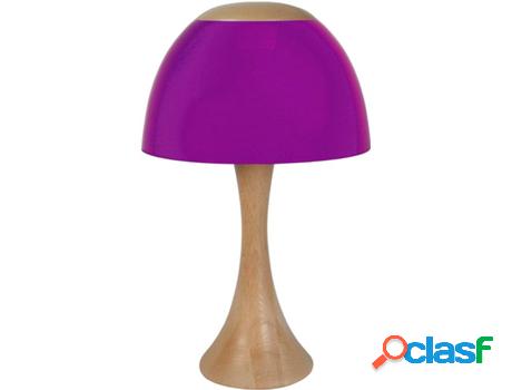 Lámpara de Mesa TOSEL Plexi (Natural, Morado - E27 - Máx.