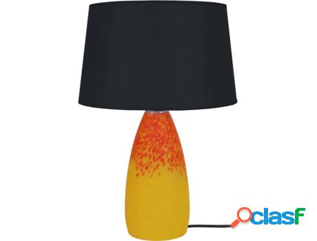 Lámpara de Mesa TOSEL Pâte De Verre (Amarillo, Rojo, Negro