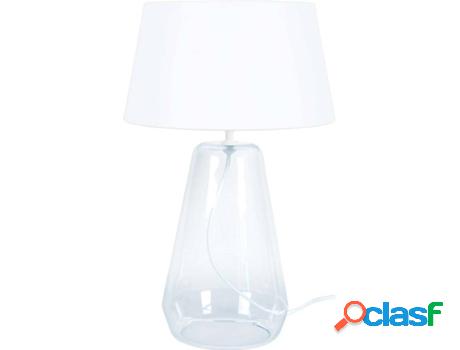 Lámpara de Mesa TOSEL Reflects (Transparente, Blanco - E27