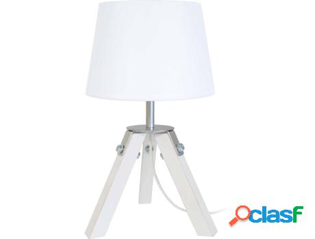Lámpara de Mesa TOSEL Ruhr (Blanco, Crudo - E14 - Máx. 40W