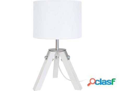 Lámpara de Mesa TOSEL Ruhr (Blanco - E14 - Máx. 40W -