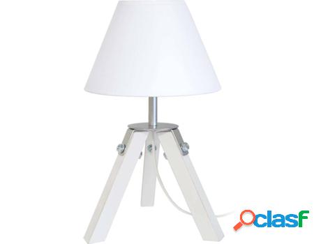 Lámpara de Mesa TOSEL Ruhr (Império Blanco, Crudo - E14 -