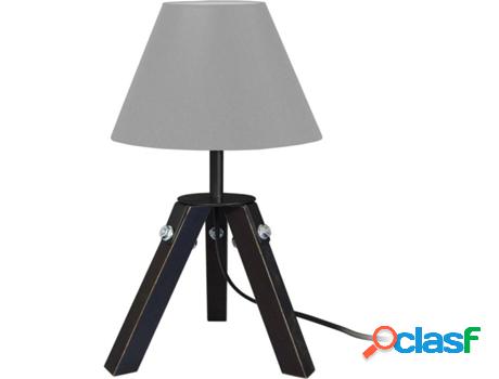 Lámpara de Mesa TOSEL Ruhr (Império Negro, Gris - E14 -
