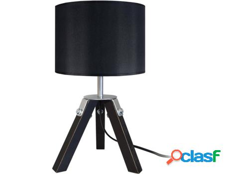 Lámpara de Mesa TOSEL Ruhr (Negro - E14 - Máx. 40W -