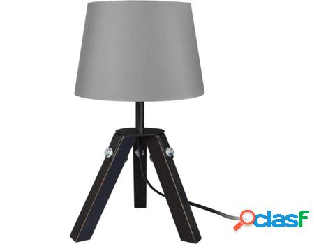 Lámpara de Mesa TOSEL Ruhr (Negro, Gris - E14 - Máx. 40W -