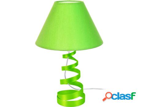 Lámpara de Mesa TOSEL Spirala (Verde, Império Verde - E27
