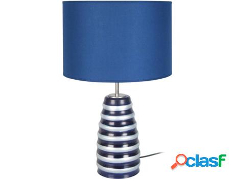Lámpara de Mesa TOSEL Symphonie (Azul, Azul Cilíndrico -