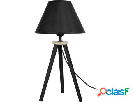 Lámpara de Mesa TOSEL Utgard (Império Natural, Negro - E27