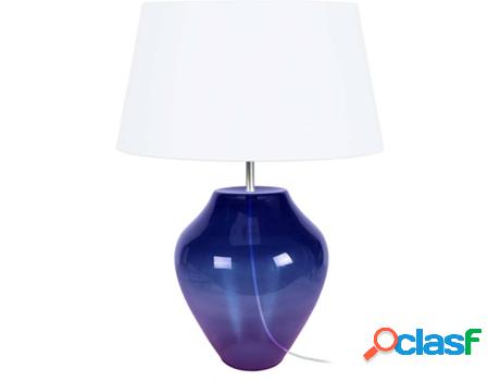 Lámpara de Mesa TOSEL Vase (Morado, Blanco - E27 - Máx.