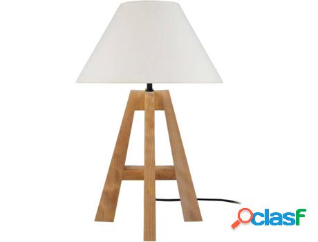 Lámpara de Mesa TOSEL Vidar A (Natural - E27 - Máx. 40W -