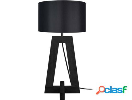 Lámpara de Mesa TOSEL Vili A (Negro, Negro Cilíndrico -