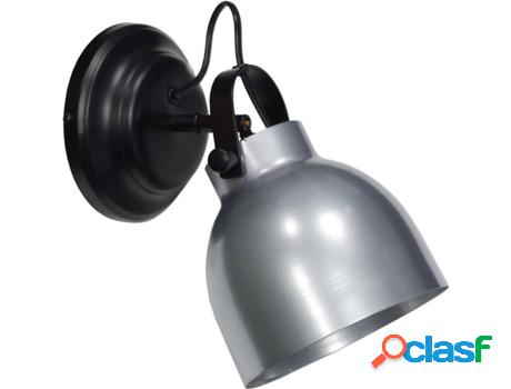 Lámpara de Pared TOSEL Andersen (Negro, Plateado - E27 -