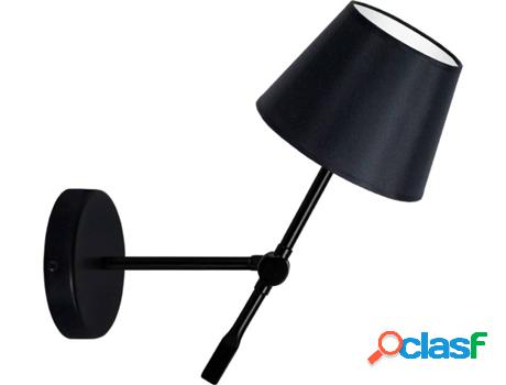 Lámpara de Pared TOSEL Articuler (Negro - E14 - Máx. 40W -