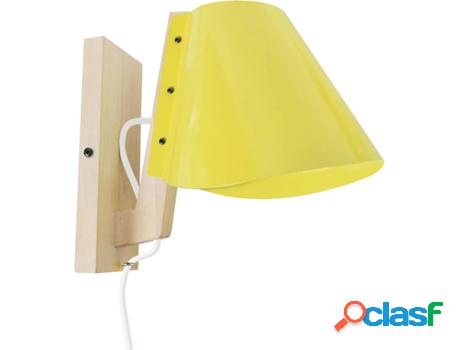 Lámpara de Pared TOSEL Bileza (Natural, Amarillo - E27 -