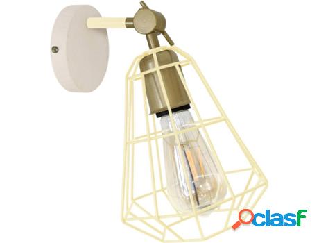 Lámpara de Pared TOSEL Civitá (Natural, Blanco - E27 -