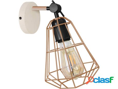 Lámpara de Pared TOSEL Civitá (Natural, Cobre - E27 -