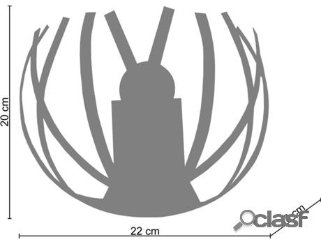 Lámpara de Pared TOSEL Crab (Marrón - E27 - Máx. 40W -