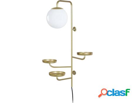 Lámpara de Pared TOSEL Floreale (Dorado - E27 - Máx. 40W -