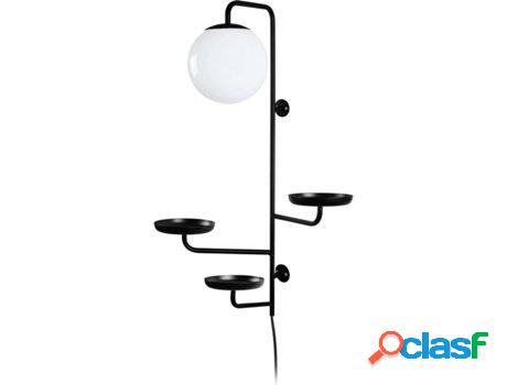 Lámpara de Pared TOSEL Floreale (Negro - E27 - Máx. 40W -