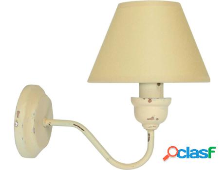 Lámpara de Pared TOSEL Fréjus (Crema - E14 - Máx. 40W -