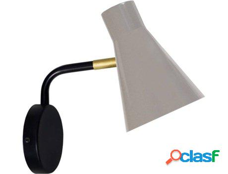 Lámpara de Pared TOSEL Funnel Negra y Taupe