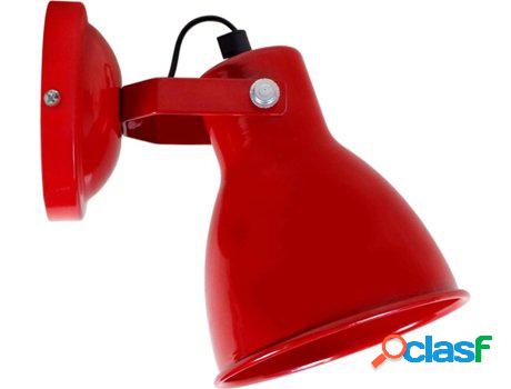 Lámpara de Pared TOSEL Manhattan (Rojo - E14 - Máx. 40W -