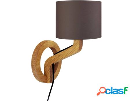 Lámpara de Pared TOSEL Mokuzai (Oscuro, Taupe - E14 - Máx.