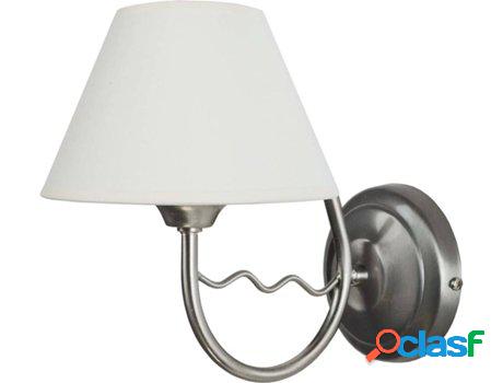 Lámpara de Pared TOSEL Serra (Plateado, Blanco - E14 -