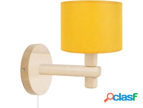 Lámpara de Pared TOSEL Tandem1B (Natural, Amarillo - E14 -