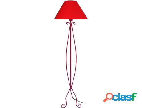 Lámpara de Pié TOSEL Curl (Rojo - E27 - Máx. 40W - Metal)
