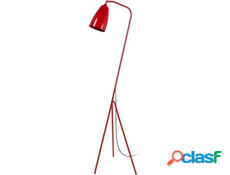 Lámpara de Pié TOSEL Larsen (Rojo - E27 - Máx. 40W -