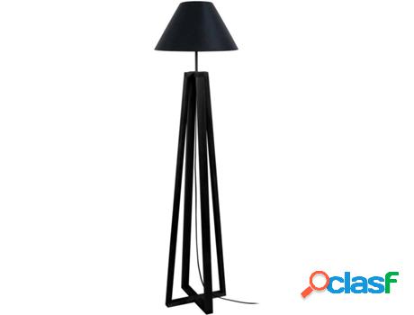 Lámpara de Pié TOSEL Linkoping (Negro y Blanco - E27 -