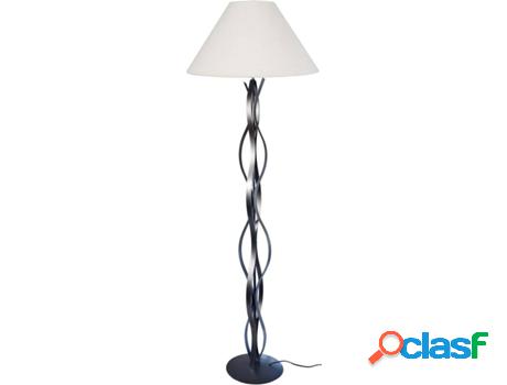 Lámpara de Pié TOSEL Ondas (Antracita - E27 - Máx. 40W -