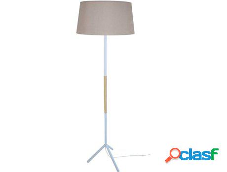 Lámpara de Pié TOSEL Trident B (Blanco y Cinzento - E27 -