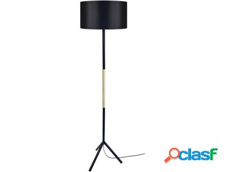 Lámpara de Pié TOSEL Trident C (Negro - E27 - Máx. 40W -