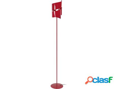 Lámpara de Pié TOSEL Vira (Rojo - E27 - Máx. 40W - Metal)