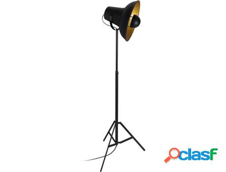 Lámpara de Pie TOSEL Cannes (Negro - E27 - Máx. 40W -