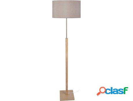 Lámpara de Pie TOSEL Hod Madera y Taupe