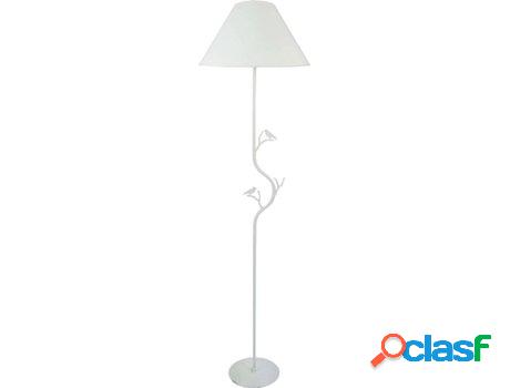 Lámpara de Pie TOSEL Oiseaux (Blanco - E27 - Máx. 40W -