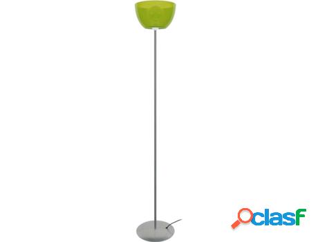 Lámpara de Pie TOSEL Plexi (Plateado, Verde - E27 - Máx.