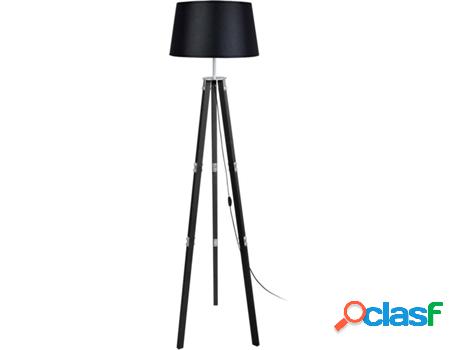 Lámpara de Pie TOSEL Ruhr (Negro, Blanco - E27 - Máx. 40W