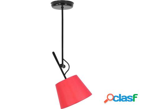 Lámpara de Suspensión TOSEL Articuler (Negro y Rojo - E27