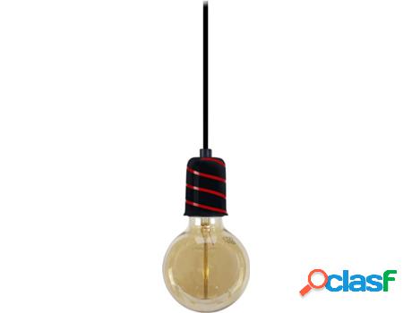 Lámpara de Suspensión TOSEL Bao (Rojo - E27 - Máx. 40 W -