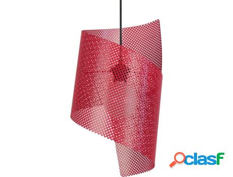 Lámpara de Suspensión TOSEL Boucle Lacy (Rojo - E27 -