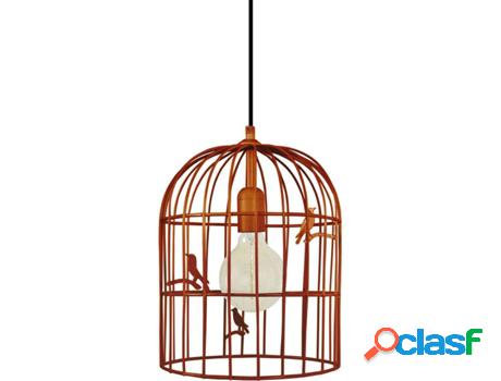 Lámpara de Suspensión TOSEL Cage Oiseaux (Cobre - E27 -