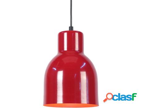 Lámpara de Suspensión TOSEL Carlson (Rojo - E27 - Máx. 40